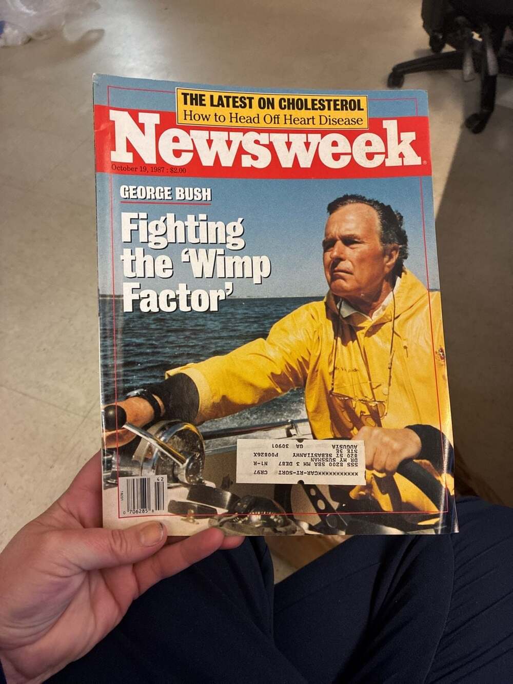 Newsweek Magazine October 19 1987 George Bush Fighting The Wimp Factor